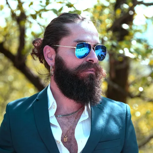 Vista 2 de Gafas de sol bifocales clásicas, gafas de lectura de metal Command Aviator para hombres y mujeres