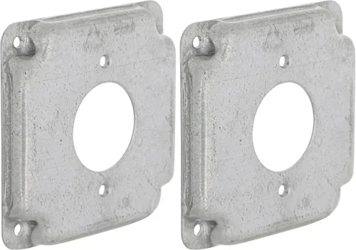 Vista 9 de Hubbell-Raco 800C 1 Toggle - Cubierta de trabajo cuadrada expuesta de 4 pulgadas