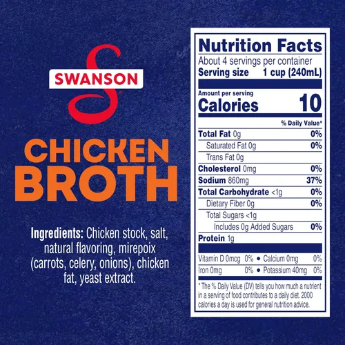 Vista 2 de SWANSON S Caldo de pollo 100% natural, cartón de 32 onzas