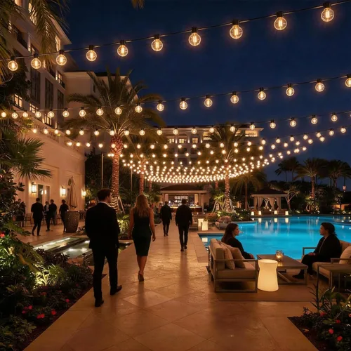 Vista 9 de RTTY Luces de Cadena para Exteriores de 25 pies, Luces Globo LED G40 para Patio con 13 Bombillas de Plástico, Irrompibles Impermeables Conectables