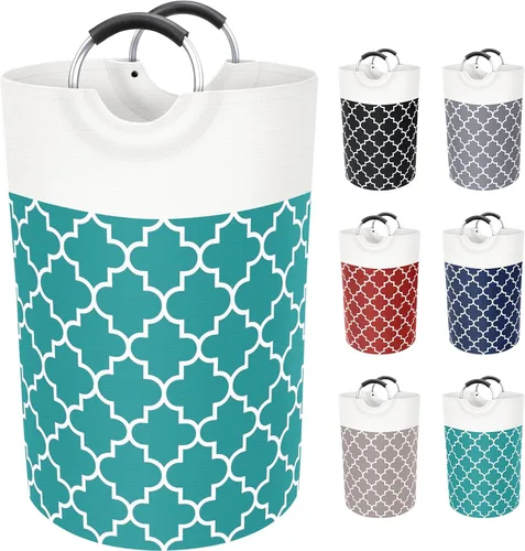 Vista 18 de Fabspace Cesta Grande para Ropa Sucia Cesto para Ropa Sucia Bolsa Contenedor de Lavado Bolsa para Ropa Plegable Alta con Asas Impermeable Viaje Baño