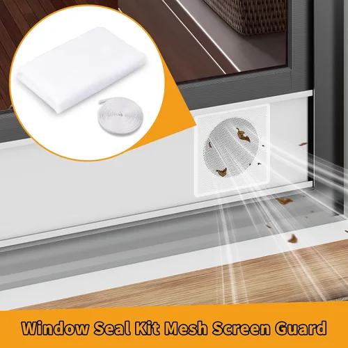 Vista 9 de LBG Prouducts - Kit de ventilación portátil de aire acondicionado para ventana, protector de pantalla de malla, kit de sellado de ventana de CA