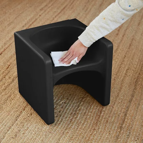 Vista 150 de ECR4Kids Tri-Me 3 en 1 silla cubo, muebles para niños, color azul polvo