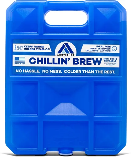 Vista 12 de Arctic Ice Chillin' Brew Series Long Lasting Reusable Ice Pack - Freezes at 28° Fahrenheit - Designed to Keep Beverages Colder Than Ice