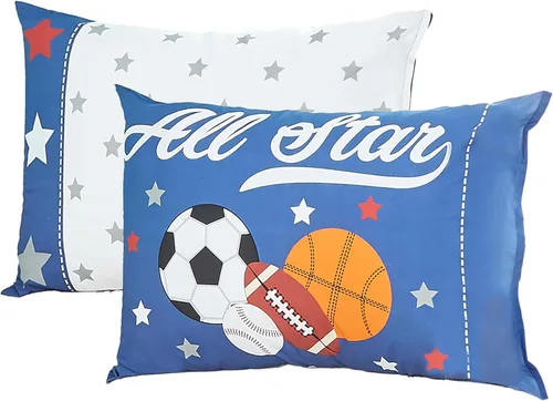 Vista 8 de Everyday Kids Paquete de 2 fundas de almohada de tamaño estándar para almohadas de 20 x 26 pulgadas, 100% microfibra suave y transpirable, perfectas