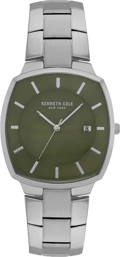 Kenneth Cole New York KC50892009 Reloj clásico analógico de cuarzo japonés plateado para hombre, plateado, Classic