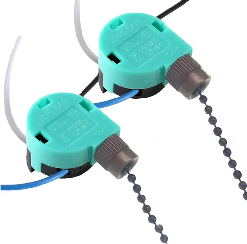Vista 8 de TWDRTDD Zing Ear ZE-268S6 - Interruptor de cadena de tracción de 3 velocidades, 4 cables, pieza de repuesto con 4 cables preinstalados