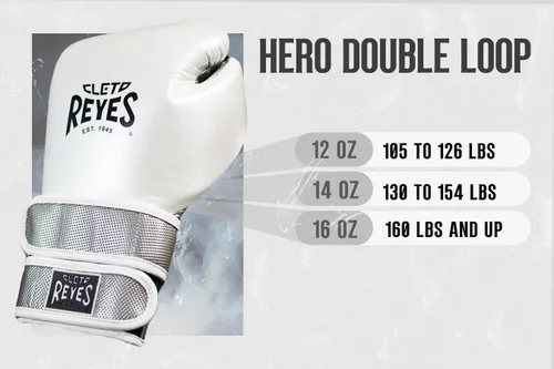 Vista 7 de CLETO REYES Hero - Guantes de boxeo con doble correa de velcro para entrenamiento, combate y sacos de boxeo pesados