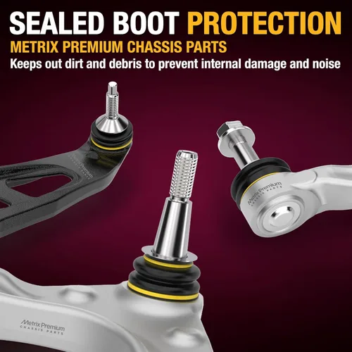 Vista 5 de Metrix RK80526 - Conjunto de brazo de control y rótula superior derecho delantero derecho para 99-05 Audi A4 Quattro, 98-04 A6 Quattro, 99-05 A4