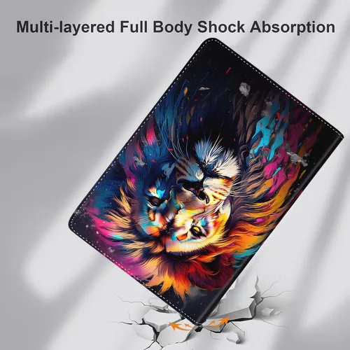 Vista 3 de Funda para Samsung Galaxy Tab S9 de 11 pulgadas 2023 modelo X710/X716B/X718U, funda plegable delgada con apagado y encendido automático para Galaxy