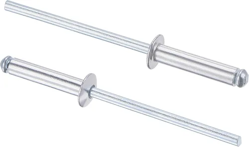 Vista 15 de uxcell Remaches ciegos, remaches de aluminio para tirar de remaches de decoración de núcleo de 0.157 in de diámetro de 0.512 in de longitud