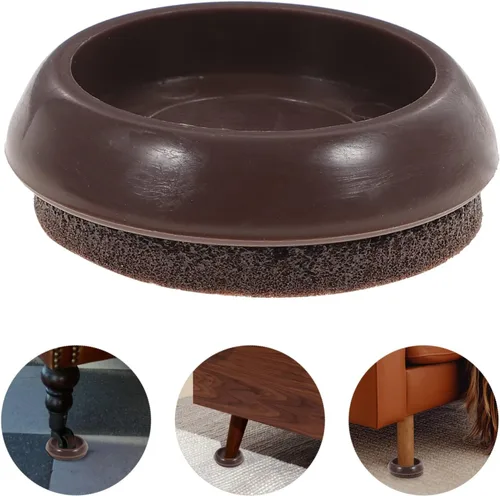 Vista 6 de Cabilock Protectores de suelo para patas de sofá, 10 unidades, almohadillas de fieltro, tazas para sillas mecedoras, protector de piso de madera dura