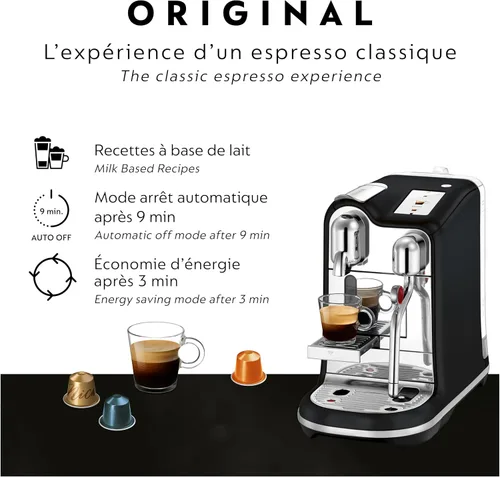 Vista 6 de Nespresso Creatista Pro, máquina de espresso de Breville, Trufa Negra