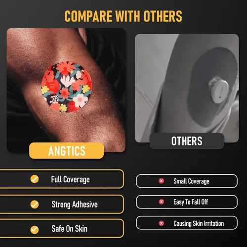 Vista 5 de ANGTICS 30 Piezas de Parches Sobre Dexcom G7 Impermeables, Parches Adhesivos de Otoño Compatibles con Dexcom G7, Sobreparche Stelo Respirable