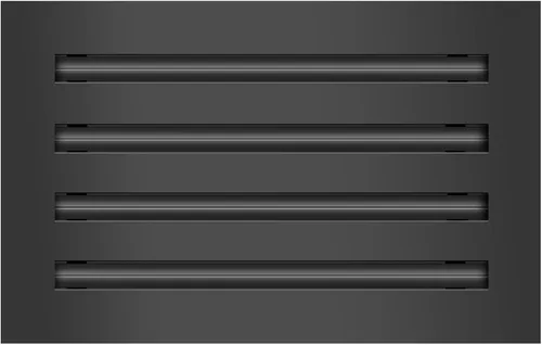 Vista 9 de BUILDMART - Cubierta de ventilación de CA moderna de 18 x 8 - Ventilación decorativa de aluminio negro - Difusor de ranura lineal estándar - Rejilla