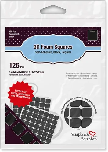 Vista 12 de 3L Scrapbook Adhesivo Permanente Pre-Corte 3D Espuma Montaje Cuadrados