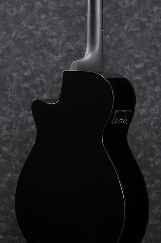 Vista 3 de Ibanez AEG50 Acoustic-Electric Guitar - Black High Gloss