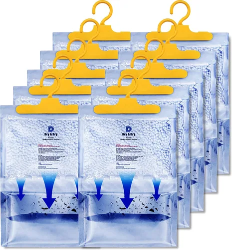 Vista 7 de Dry & Dry Deshumidificadores absorbentes de humedad prémium para el hogar, sótano, dormitorio, pequeños deshumidificadores – Absorbe la humedad
