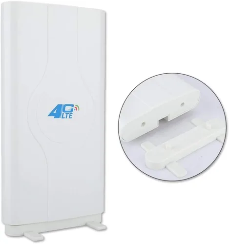 Vista 5 de 4G LTE TS9 CRC9 SMA 88DBi 800MHz a 2600MHz Antena de panel de alta ganancia, antena dual Mimo con montaje en pared de cable de 6.6x6.6 ft