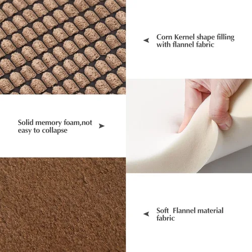 Vista 2 de BVAGSS Almohadilla Reversible para Jaula de Perro, Colchoneta de Cama para Mascotas de Espuma Viscoelástica, Colchón Suave y Cálido Lavable a