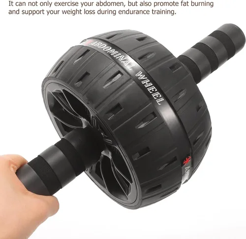Vista 9 de NOLITOY Fitness Ab Roller Wheel with Knee Pad Core Trainer for Home Gym Exercise Equipment Smooth Forward Backward Movement for Abdominal Workout