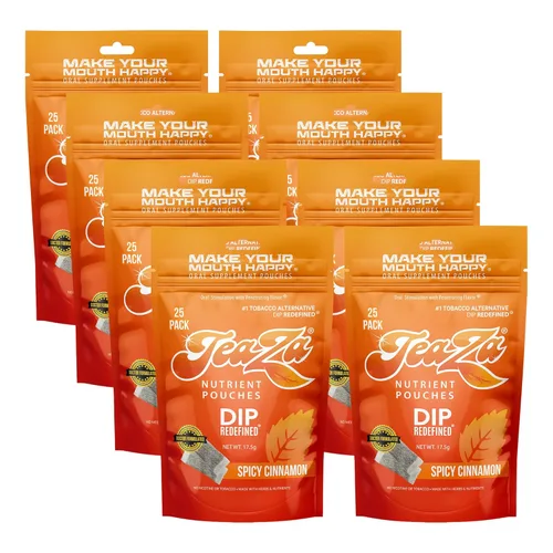 Vista 40 de Teaza Bolsas energéticas a base de hierbas, para masticar tabaco, alternativa sin nicotina, tabaco alternativo y inmersión saludable, sabor tropical
