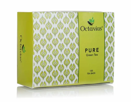 Vista 53 de Octavius Paquete de muestra de té Surtido de tés verdes Té verde de anís canela 50 bolsas de té de doble cámara envueltas Paquete variado