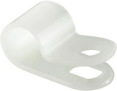 Vista 8 de GTSE Abrazaderas de cable de plástico de nailon negro, soportes de tornillo de 1/2 pulgada para cable, cuerda, gestión de tubos, paquete de 100