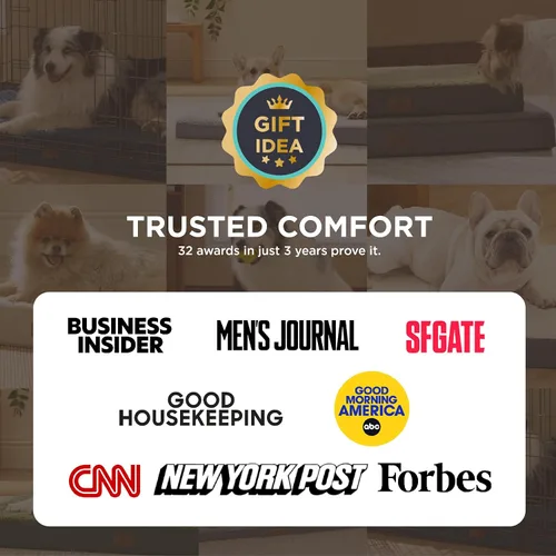 Vista 2 de Bedsure Camas para Perros de Tamaño Grande – Cómodas Camas Planas para Mascotas con Funda Extraíble Lavable, Colchoneta de Espuma Ortopédica tipo