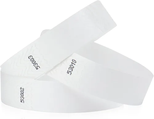 Vista 34 de Paquete variado de 1000 pulseras Wristco de 10 colores Tyvek para eventos, cómodas pulseras de papel resistentes a desgarros, pulseras