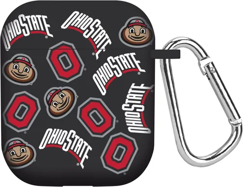 Vista 16 de AFFINITY BANDS Ohio State Buckeyes - Funda HD con nombre personalizado compatible con Apple AirPods Gen 1 y 2 (negro)