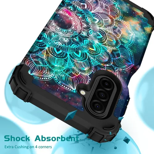 Vista 98 de Hocase Funda para Galaxy A13 5G, resistente a prueba de golpes, protección de goma de silicona suave, funda protectora híbrida de plástico duro