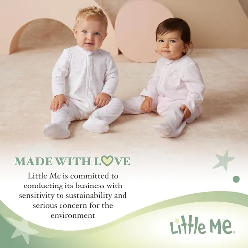 Vista 7 de Mantas Little Me para bebé Niñas Mantas para conejos bebés Manta de recepción para envolver