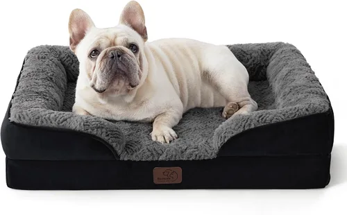 Vista 56 de Bedsure - Cama ortopédica para perros de tamaño grande - Cama impermeable para perros grandes y gatos, sofá de confort para perros con funda