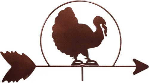 Vista 4 de SWEN Products Veleta de pavo con pájaro de Acción de Gracias (montaje ajustable incluido)