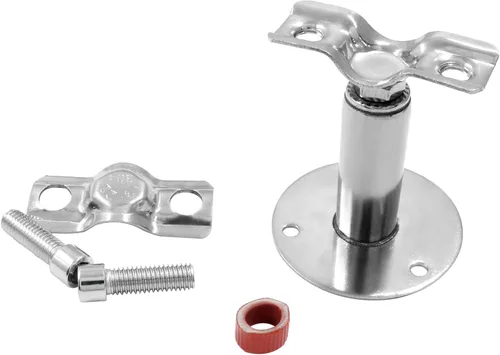 Vista 4 de Hitefu Soporte de tubo de techo de acero inoxidable 304 de 1/2 pulgada con tornillos, kit de soporte de abrazadera de montaje en techo ajustable