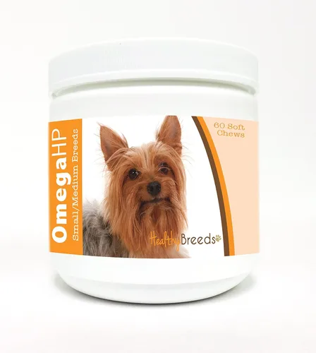Vista 160 de Healthy Breeds Siberian Husky Omega HP - Masticables suaves para piel y pelaje, 90