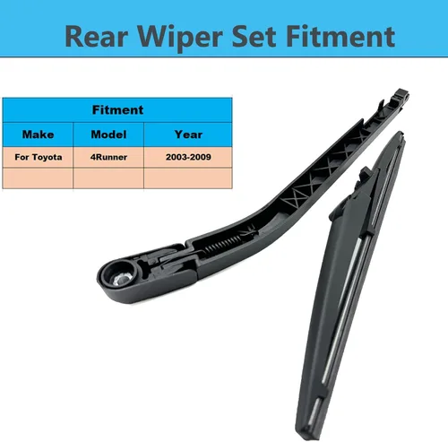 Vista 2 de Juego de limpiaparabrisas trasero de repuesto para Toyota 4Runner 2003 2004 2005 2006 2007 2008 2009, montaje de accesorios de tapa