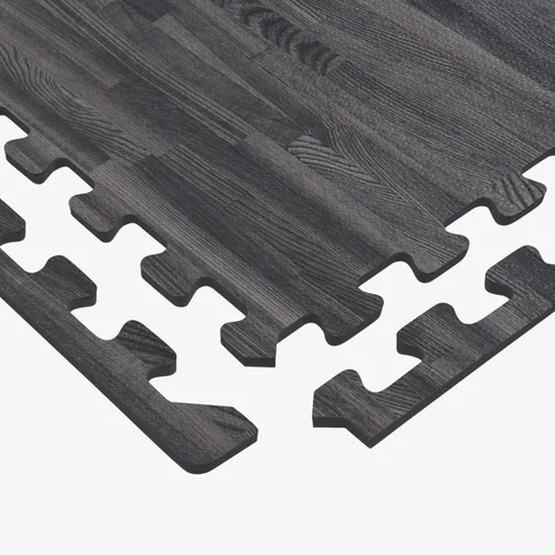 Vista 6 de Forest Floor 5/8 Inch Thick Printed Foam Tiles, Premium Wood Grain Interlocking Foam Floor Mats, Anti-Fatigue Flooring