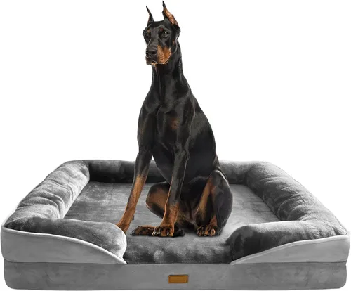 Vista 12 de Spotted Play Cama ortopédica para perros con lados - Sofás para perros pequeños, sofá de espuma de apoyo para mascotas con funda extraíble