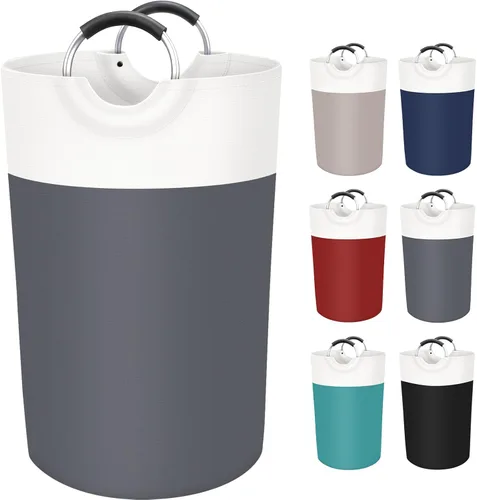 Vista 19 de BlissTotes Cesta de Ropa Sucia, Cesto de Ropa Sucia, Cestas de Ropa Sucia Plegables, Cesto para Ropa Sucia, Cesta de Ropa Sucia Impermeable con Asas