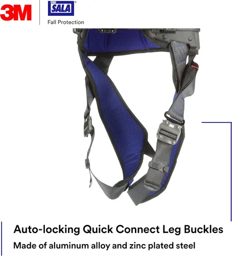 Vista 4 de 3M 1403073 DBI-SALA ExoFit X300 Arnés de seguridad de construcción cómodo, protección contra caídas, OSHA, ANSI, anillo en D trasero de aluminio