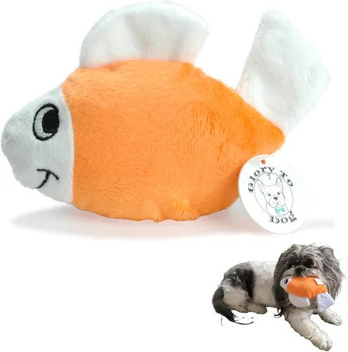 Vista 11 de Glory To Dog Juguete de peluche para perros de raza pequeña de cangrejo azul de TinyToy