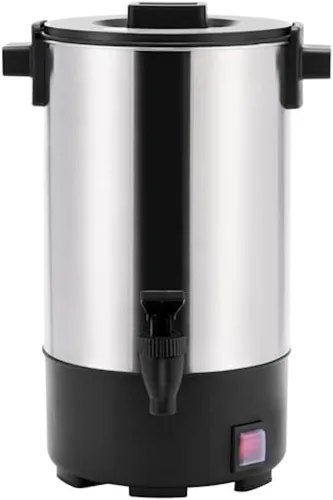 Vista 14 de SYBO SR-CP100C Calificación comercial de acero inoxidable PERCOLATE CAFÉ DE CAFÉ DE CAFÉ DE AGUA CALIENTE, 16L, metálico