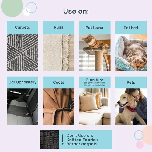 Vista 8 de Uproot Clean Fur-Nado - Kit de supervivencia – Uproot Cleaner Pro Pet Hair Remover Tool + Mini & Max Variants – Herramienta de eliminación de pelo