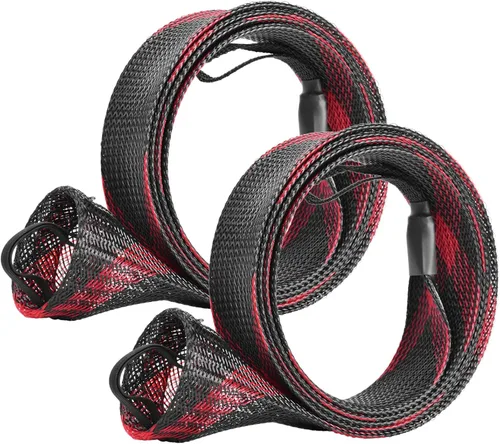 Vista 11 de SF Funda para caña de pescar, funda de caña de pescar, cubierta de caña de pescar, protector de caña de malla trenzada, guantes de caña de pescar