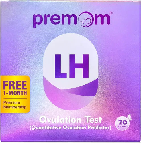 Premom Tiras de prueba de ovulación cuantitativas, kit de predictor de ovulación con aplicación de lector de ovulación digital inteligente, pruebas