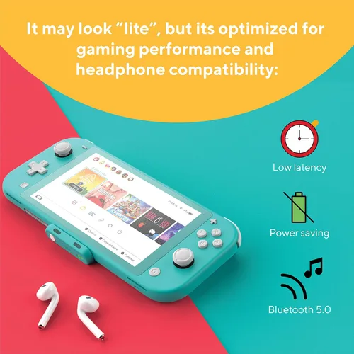 Vista 3 de Genki Audio Lite USB-C Bluetooth 5.0 Adapter Transmitter for the PS5, Nintendo Switch - Connect Wirelessly with BT Headphones, Speakers & Airpods