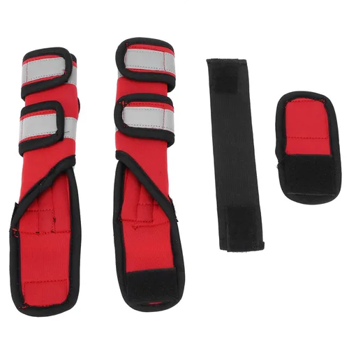 Vista 7 de GLOGLOW 1 par de soportes de pierna delantera de perro, soporte reflectante para el hombro del perro, soporte de pierna delantera, protector de codo