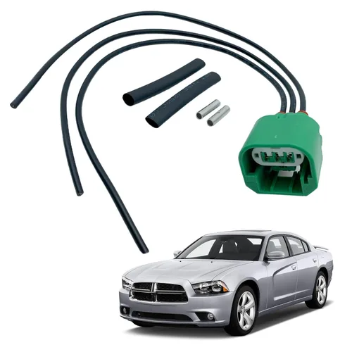 Vista 5 de 68064997AA - Arnés de cableado para conector de faros delanteros compatible con Chrysler & Jeep & Dodge H13 Faro DRL Luz de estacionamiento Conector